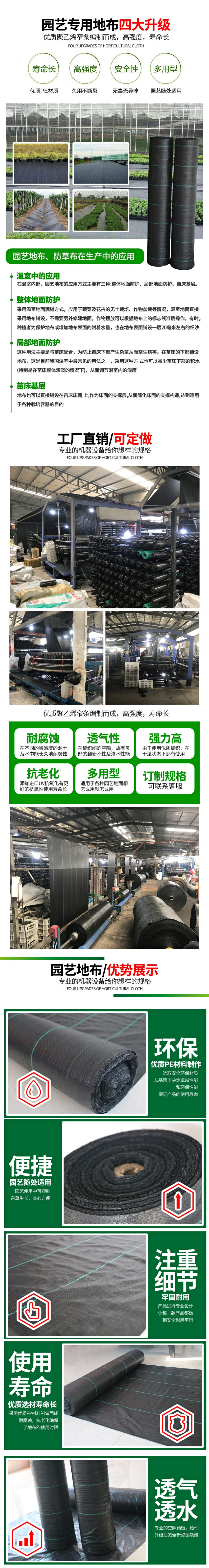 Production and processing of grass proof cloth. Orchard agricultural grass suppression cloth with a specification of 0.4-8m. Customization of greenhouse ground