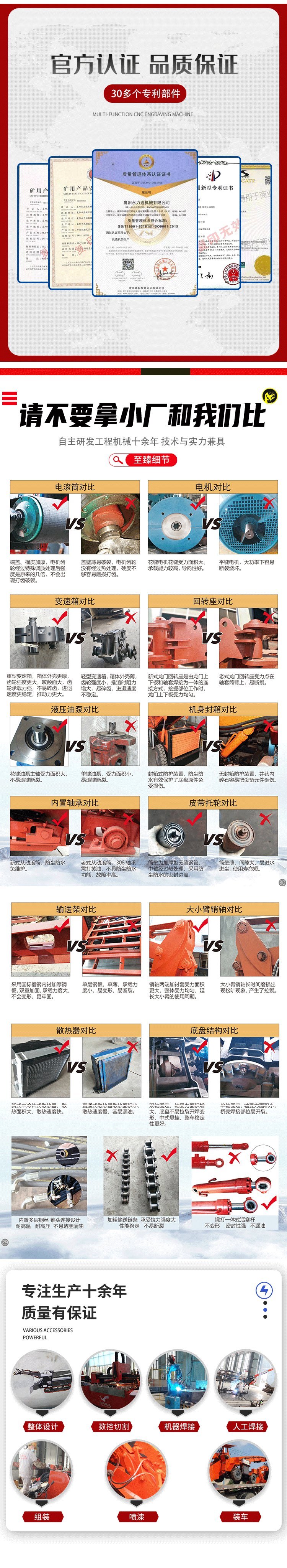 Underground slag scraping machine excavation, slag scraping and transportation integrated high-quality purchased parts, self-made fine accessories, and fast delivery