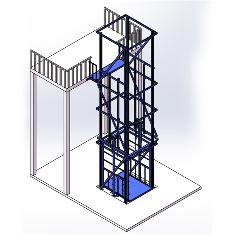 Weilin Qinli Guide Rail Electric Elevator Customized Vertical Top Lifting Platform