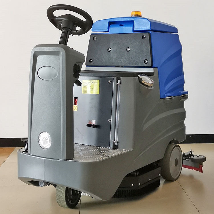 小型工业商用清洁机自动洗扫吸一体洗地机小区车库擦地机
