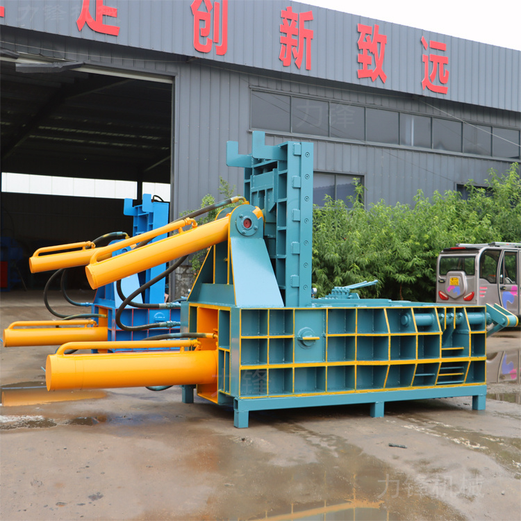 Scrap metal baling press briquetting machine cans oil cans iron pin bread machine