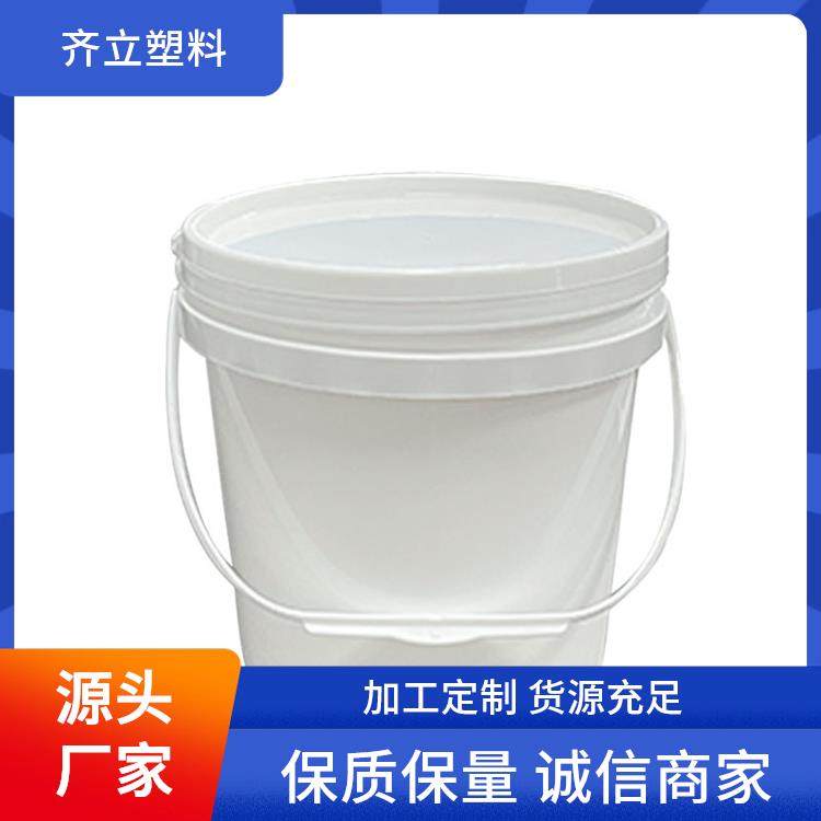 齐立 18升白乳胶桶 泡菜酱菜酱料腌制塑料桶 双组份机打胶桶