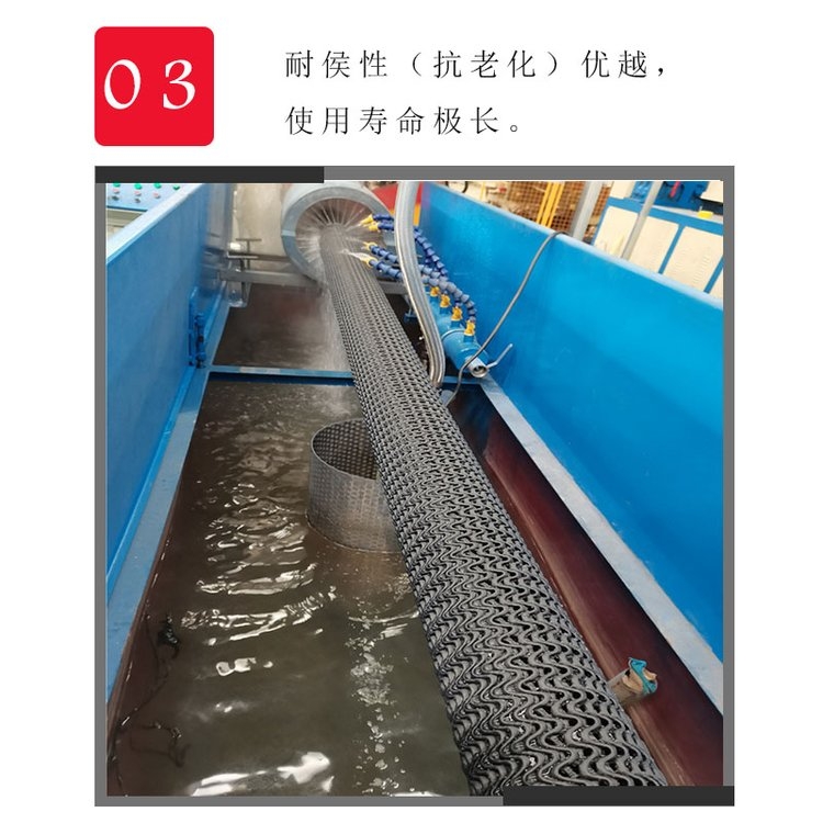 Chaozhou HDPE 50-300mm railway and highway drainage blind pipe, curved mesh hard permeable pipe