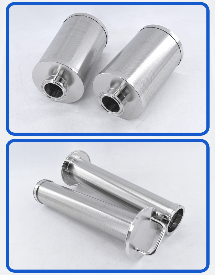 Stainless steel 316L wrapped wire filter cap, drainage cap, exhaust water distributor, filter head, water treatment equipment, filter element