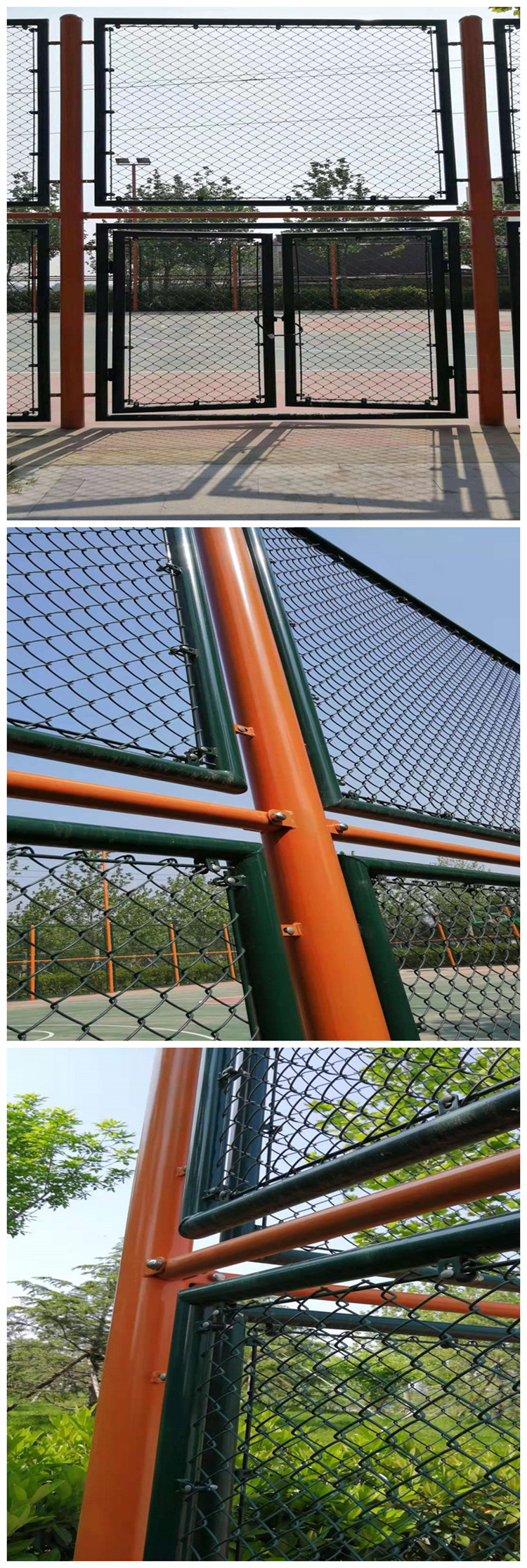 Xinwangfeng Customized Installation of Five Person Cage Football Field Plastic Hook Flower Net Fence Sports Field Fence