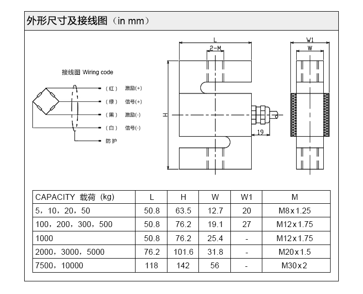 S-type weighing sensor STC tension and compression dual purpose force sensor 5kg-10t alloy steel nickel plated sensor