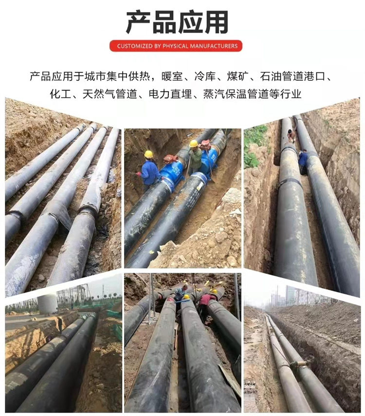 Yidexin polyurethane insulated seamless steel pipe for steam chemical hot water transportation