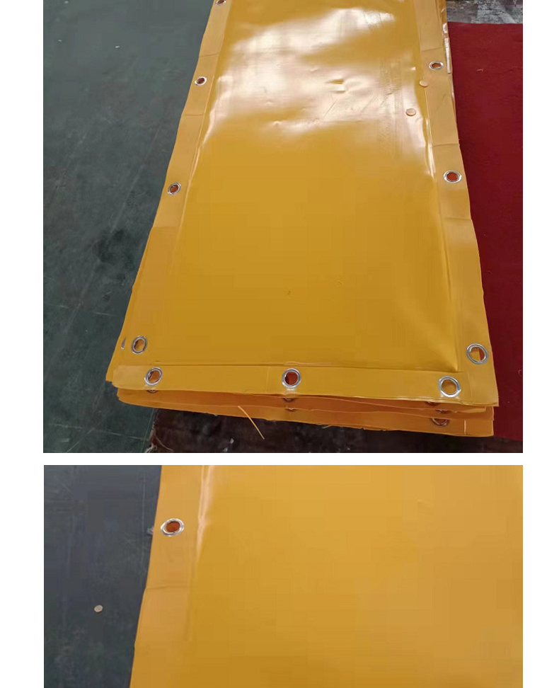 The width of the radiation resistant lead curtain can be customized, and the yellow soft lead curtain with X-ray resistance can be sold in stock