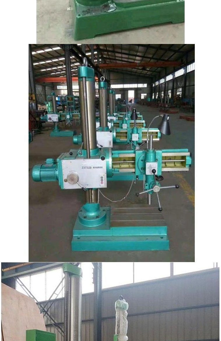 Z3132 universal arm radial drilling machine can drill oblique holes with mechanical variable speed and 360 degree