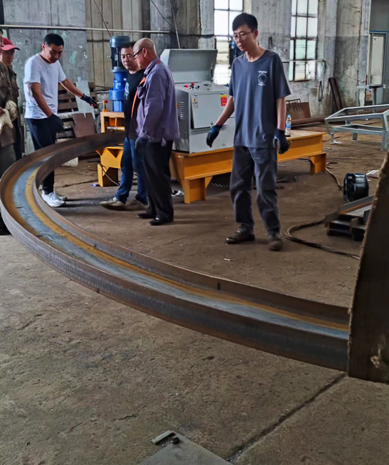 I-shaped steel U-shaped steel channel steel H-shaped steel round tube square tube cold bending machine Customized steel structure profile top bending machine Arc rolling machine