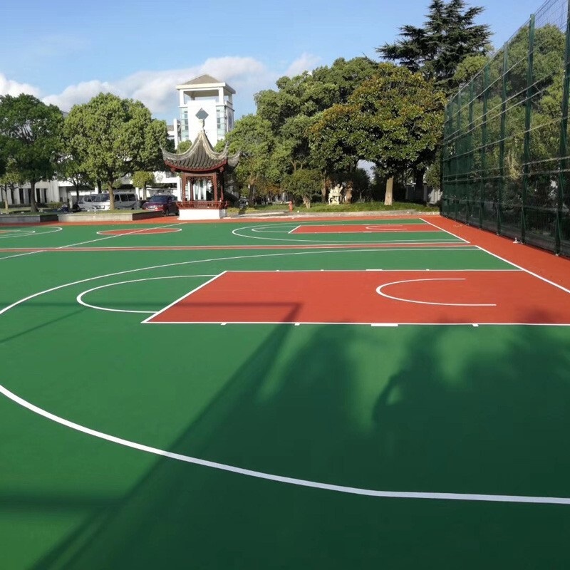 Design of plastic surface material for outdoor sports stadiums, stadiums, stadiums, and runways. Silicon PU plastic ground for basketball and volleyball courts