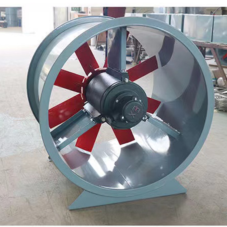 T35 axial flow fan, stainless steel smoke exhaust fan, customization of ventilation equipment for basement of shopping mall