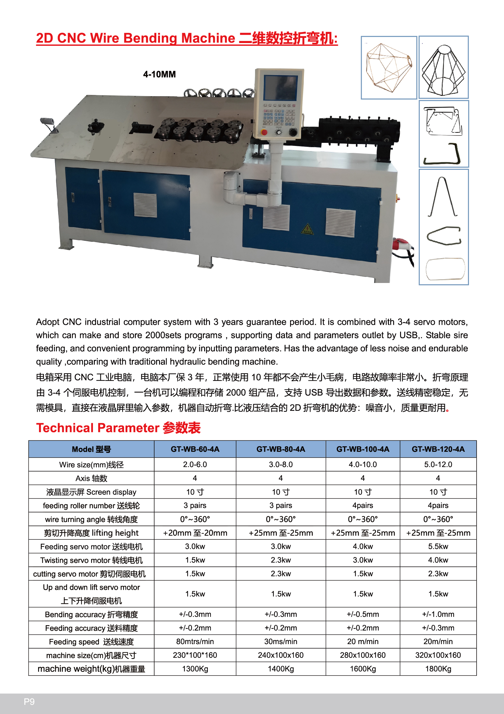 Xinsheng 2d wire Press brake full-automatic wire bending frame case package support frame bending machine