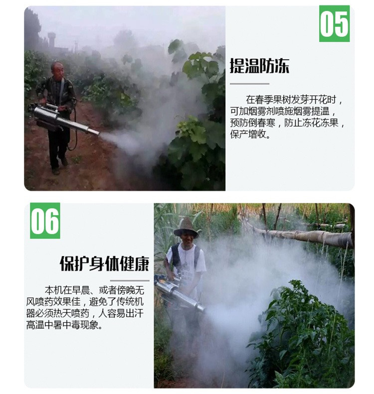 Huinuo Farm Disinfection Pulse Smoke Machine Corn Field Insecticide Gasoline Dispenser Smoke Water Mist Dual Purpose Machine