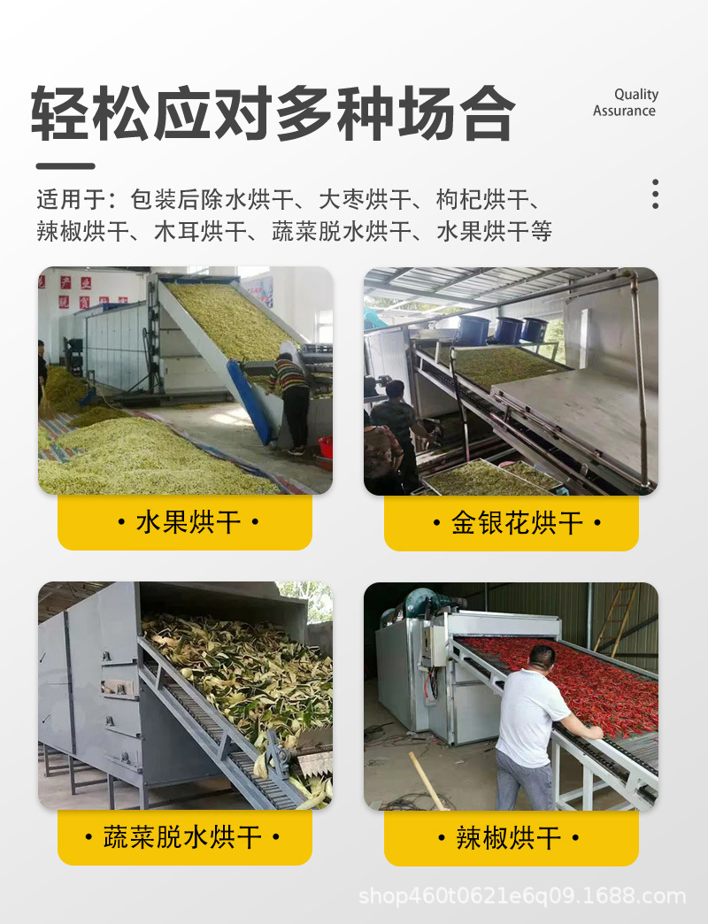 Customized Grain Dryer for Fruit and Vegetable Traditional Chinese Medicine Tea Drying Equipment Continuous Automatic Drying Dehydration Oven