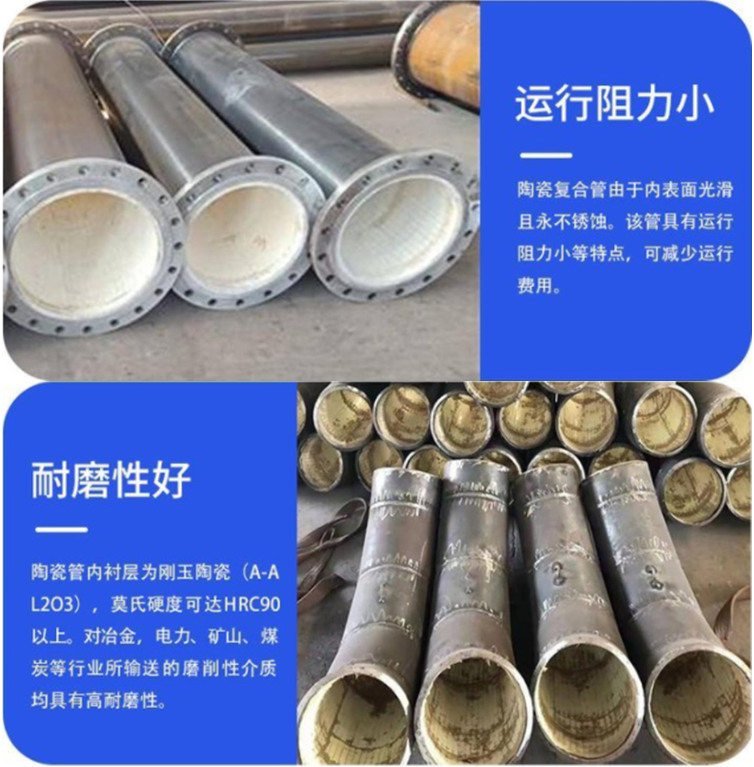 Rongcheng Teda High Temperature Centrifugal Composite Process Wear-resistant Tee Spherical Pipe Lining with Ceramic Bimetal