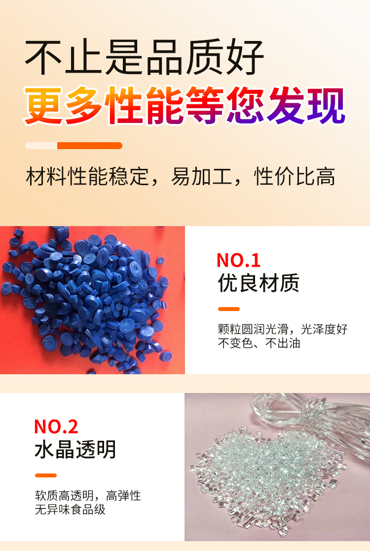 Environmentally friendly PVC plastic particles, soft PVC transparent white background particles, 30 ° C, 40 ° C, 60 ° C injection grade rubber compound