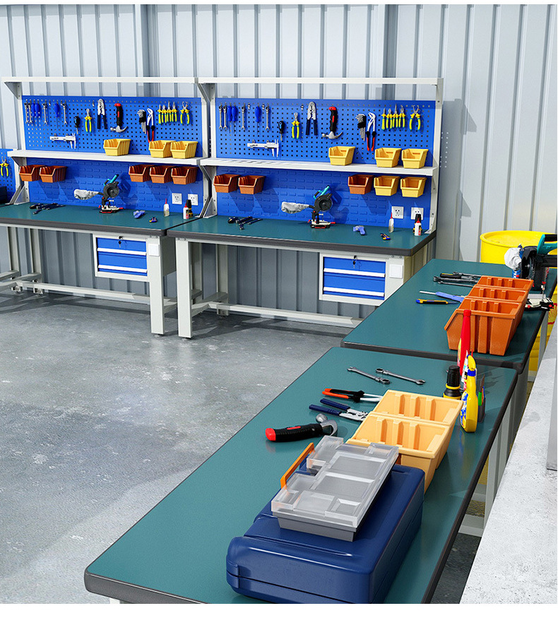 Anti static hanging board workbench workshop heavy-duty fitter workbench assembly line maintenance operation workbench inspection factory packaging workbench