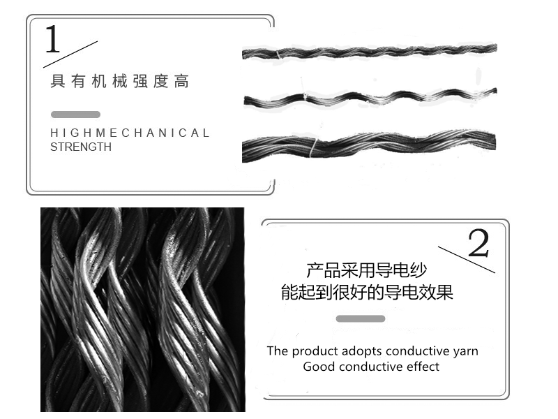 JL-70/20 full tension pre twisted aluminum alloy conductive yarn for connecting tube