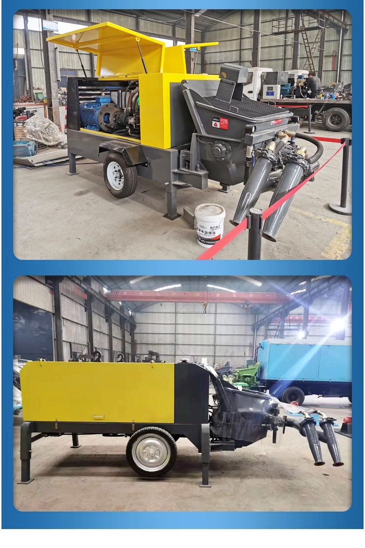 Hydraulic wet spraying machine for tunnel slope support, double nozzle anchor spraying machine, pump type engineering shotcrete spraying machine