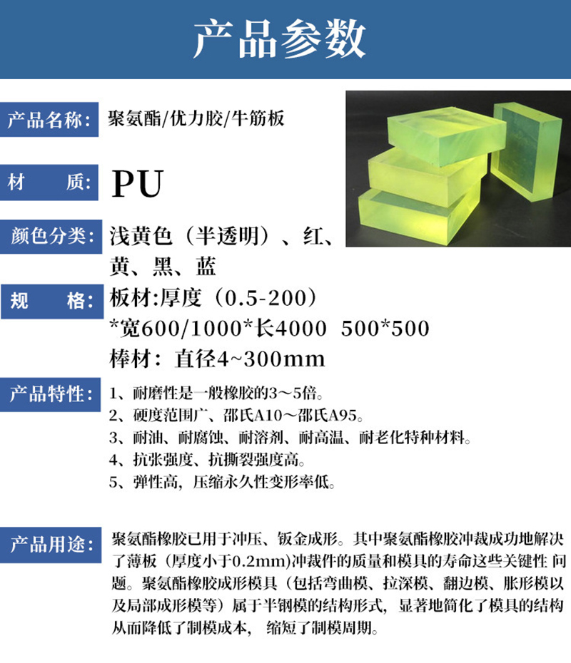 Bocheng Customized Polyurethane Strips, Wear Resistant and Aging Resistant Rubber Strips, Steam Batching Rack Strips