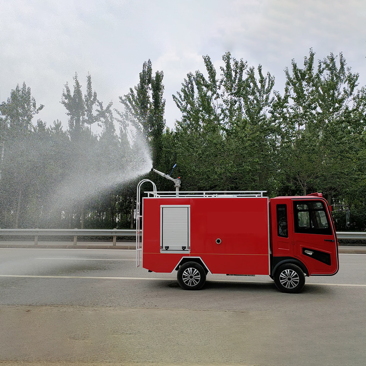 Fire truck, new energy electric four-wheel sprinkler, community factory emergency fire extinguishing and rescue vehicle, multi-functional sprinkler