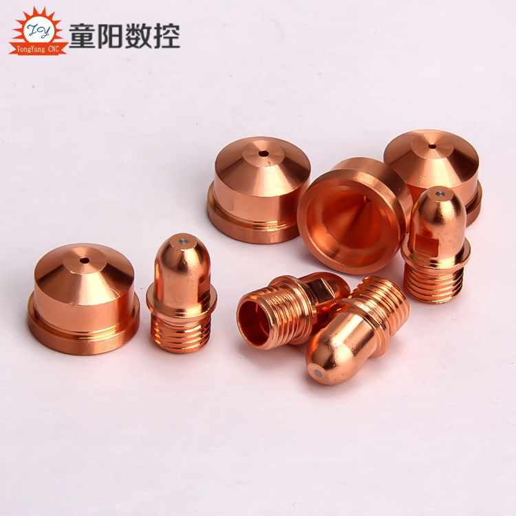 All copper laser cutting machine nozzle high-temperature resistant laser nozzle CNC machining parts non-standard customization