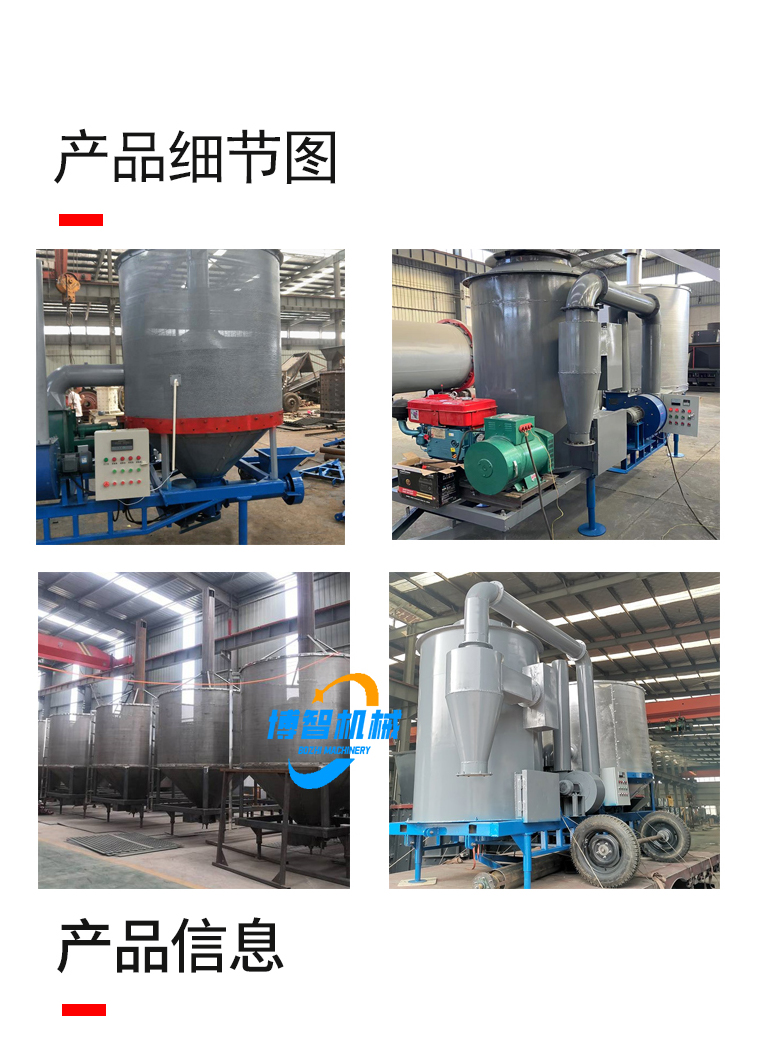 Grain and crop dryers, corn, wheat, rice, and grains. Mobile drying equipment, Boshi strength manufacturer