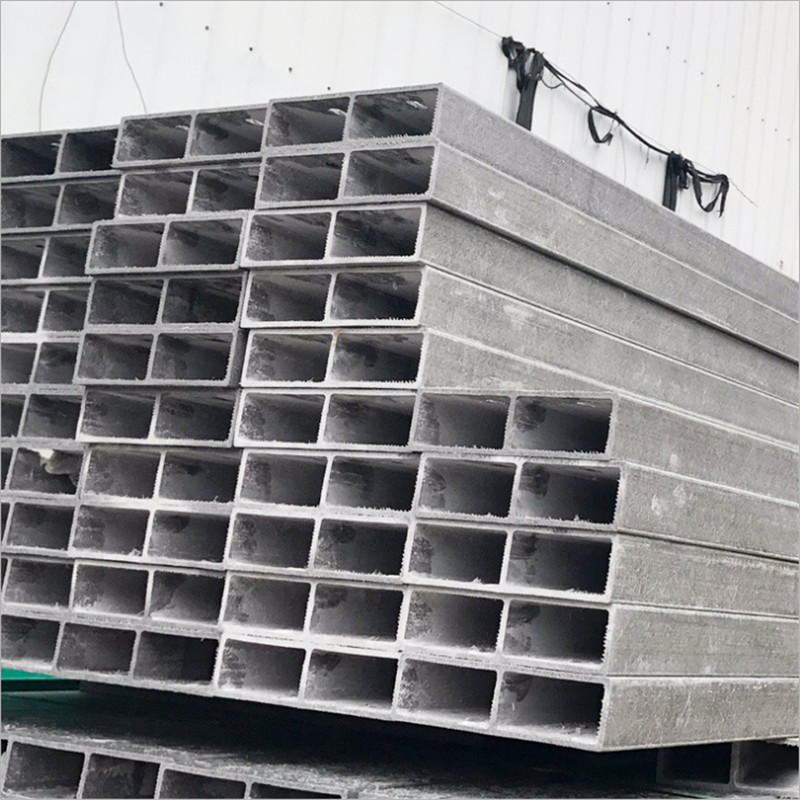 Yimin Supply Factory Roof Support Beam, Glass Fiber Reinforced Plastic Purlin, Anticorrosive Japanese Pipe, Flat Pipe, Rectangular Pipe