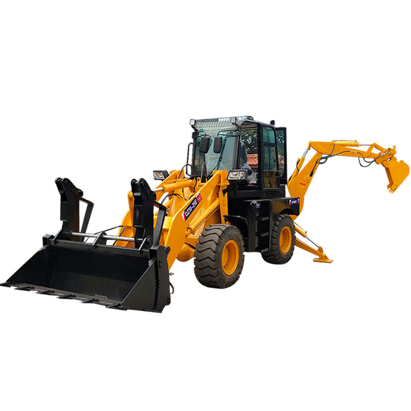 Hoisting QZ20-25Backhoe 2.5-ton Backhoe Loader Two Busy Engineering Machines