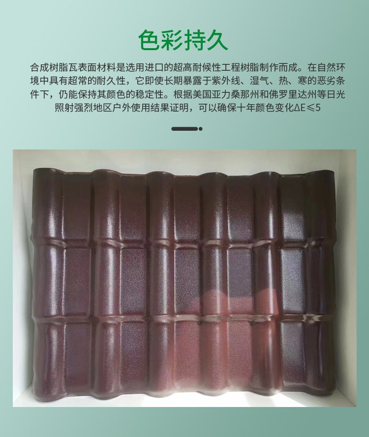 Juixing Fireproof and Corrosion-resistant Roofing, Anticorrosive Tile, Anticorrosive Color Tile, PVC Anticorrosive Plate