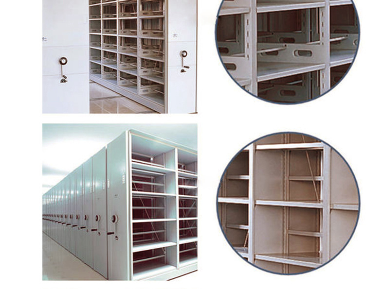 Xionghu produces 6-layer double-sided dense rack steel storage file cabinets, which can be moved and installed on site