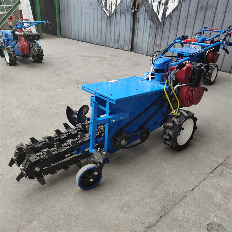 Chain buried pipe trenching machine, small orchard trenching machine, Chengyu tracked diesel trenching machine