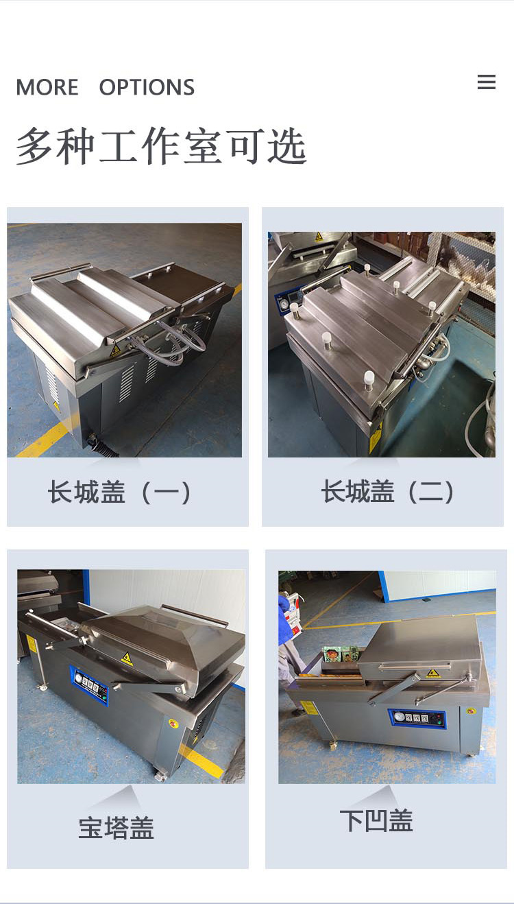 Double chamber Vacuum packing machine Full automatic vacuum sealing machine for agricultural products Various models can be customized