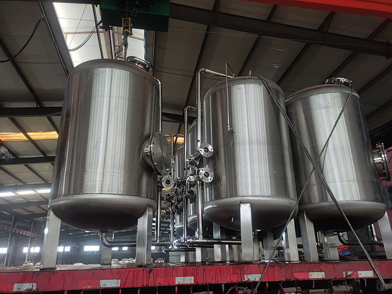 Stainless Steel Filter Tank 201 304 316 Sanitary Drinking Water Filter Storage Tank Hongze Environmental Protection