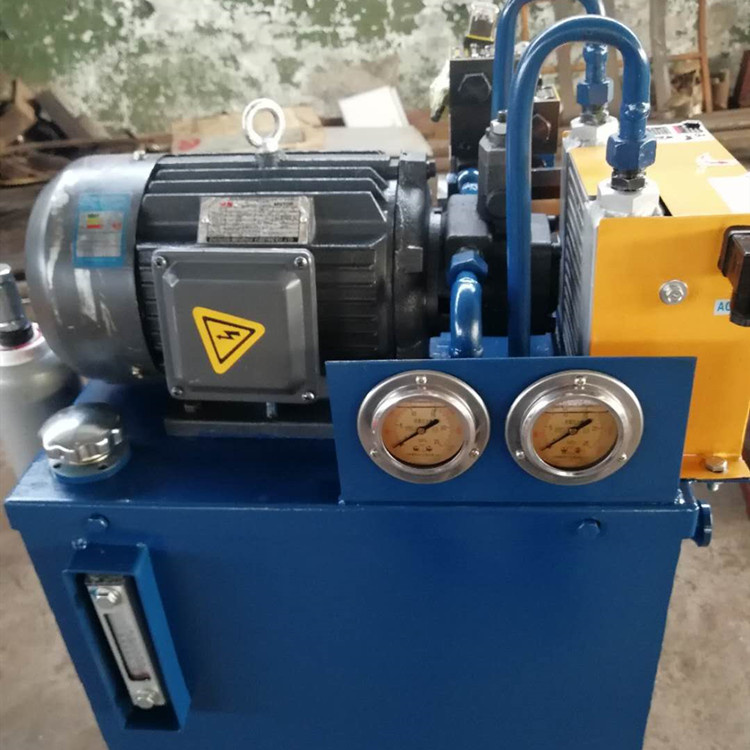 Customizable automated hydraulic pump station, motor power, hydraulic system, pressure gauge, shockproof