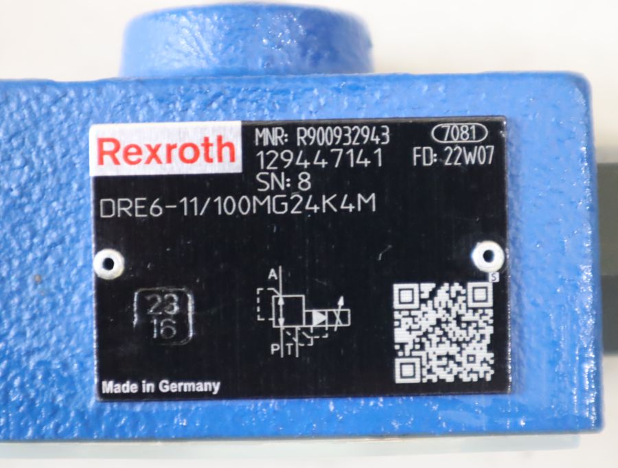 R900932943 DRE6-10/100MG24K4M 德国力士乐REXROTH比例减压阀