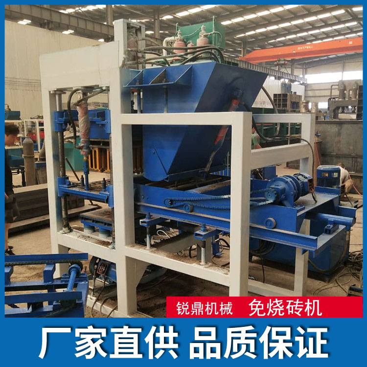 Fully automatic bridge cement pad machine QT4-20 plum blossom horse stool pad equipment Ruiding Machinery