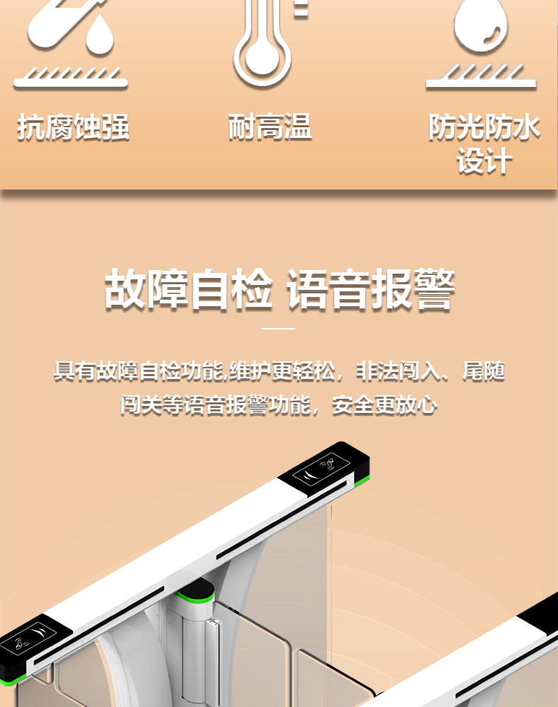 Electric advertising door of the community Face recognition swipe card Door security Advertising swing gate