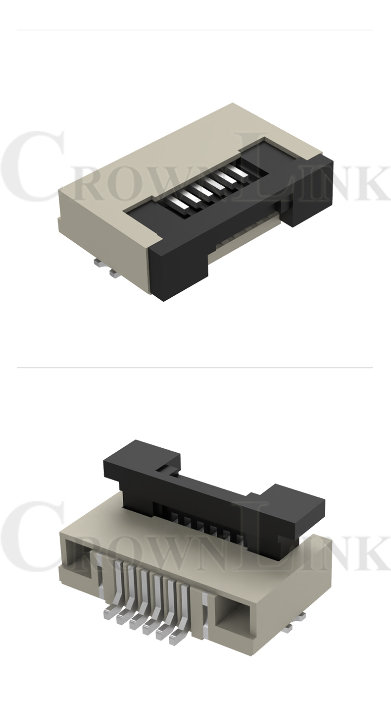 Song Yi Quick Connect 0.5mm FPC Connector SMT Lid Lift Down Contact F0.5-XSBBTJ