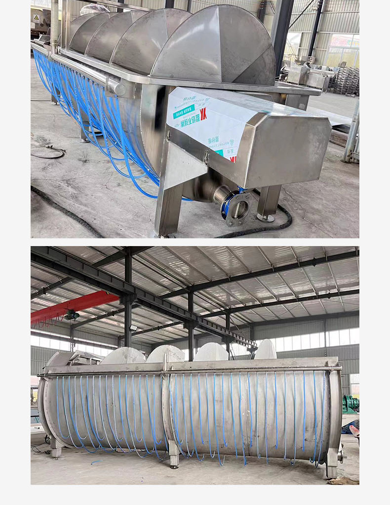 Duck Ketone Body Spiral Precooler Fully Automatic White Striped Chicken Precooling Equipment for Poultry Slaughtering Line