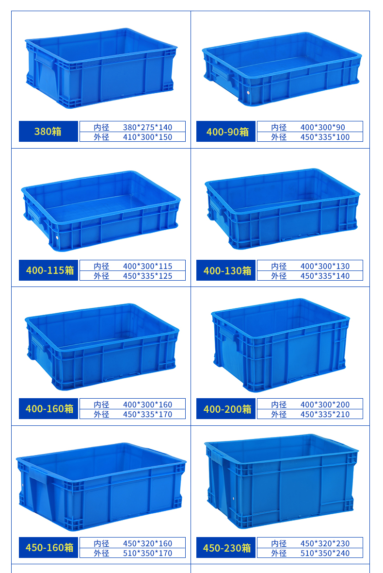 Lishen 560 Blue Hollow Plate Material Thickening and Dividing Tools Plastic Turnover Box Screw Separation Parts Box