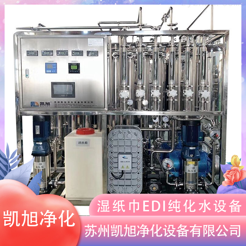 Wet tissue EDI purified water equipment KX2 medium semi automated level 304 sanitary level voltage 220V/380V