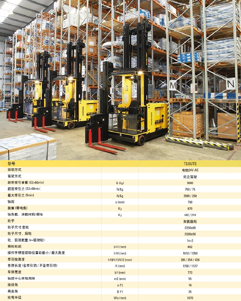 5-ton Hyster Hyster electric balance forklift leasing large capacity battery inflatable tires