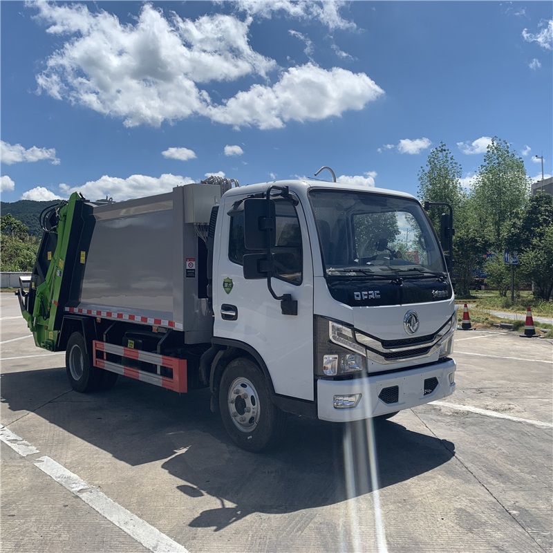 Guoliu Dongfeng D6 Compressed Garbage Truck Zhenchi Environmental Sanitation 6-ton 6-cubic meter Cleaning Truck Garbage Cleaning Transport Truck