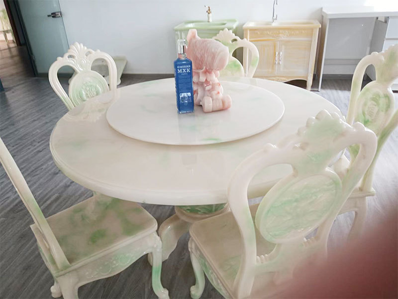 Customized manufacturer of jade tables, chairs, dining tables, jade carvings, European style furniture, sofas, coffee tables, stools, and home furnishings