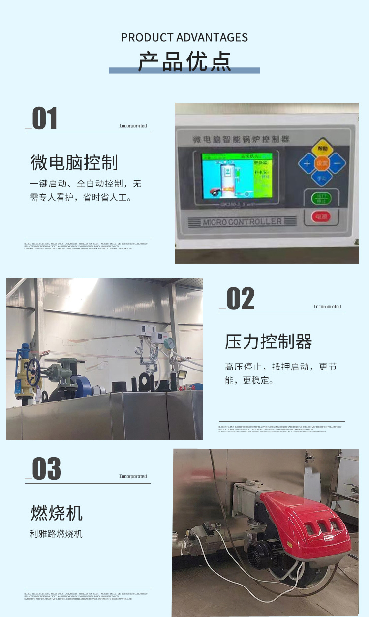 0.5 ton gas steam generator, pharmaceutical factory, food factory, industrial steam boiler, Ruiying