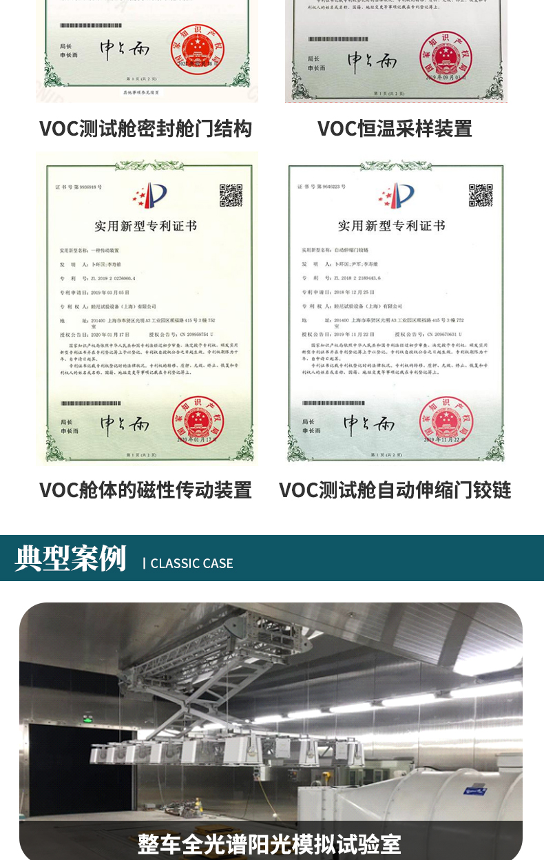 1m ³ Testing of formaldehyde release from artificial panels in VOC formaldehyde release chamber High temperature sterilization