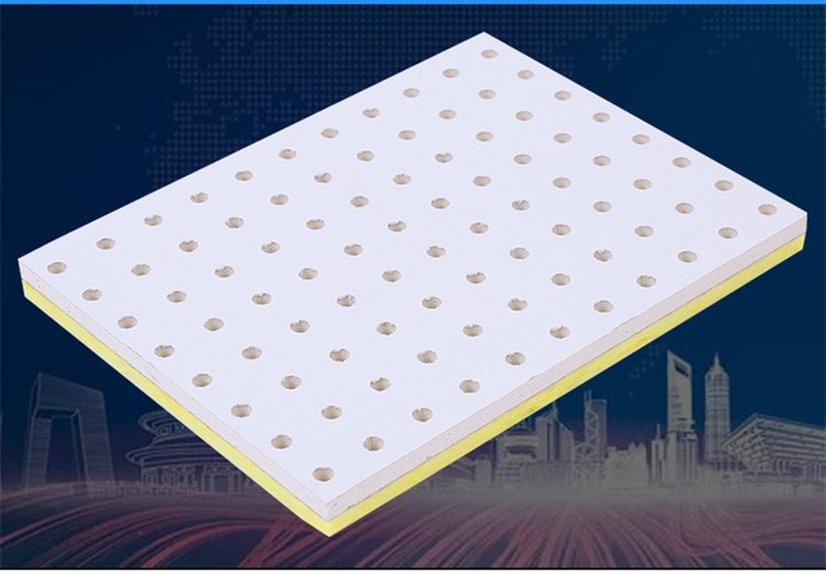 Calcium silicate perforated ceiling glass wool 25 thick moisture-proof and noise reducing garage wall panel