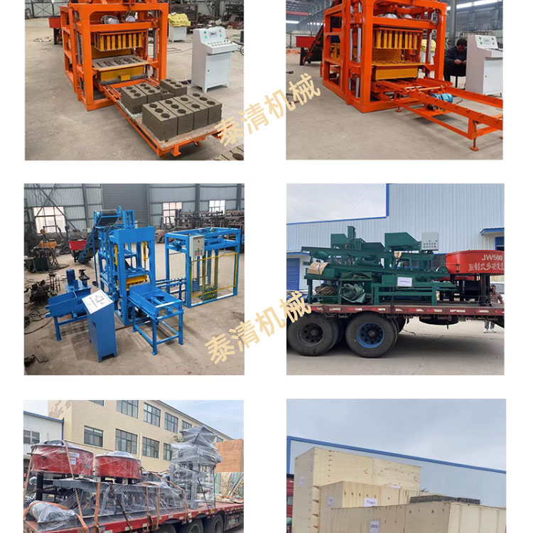 Environmentally friendly unburned brick machine uses waste building materials to produce various hollow cement bricks with low consumption